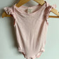 Pink Eyelet Sleeve Bodysuit / 12-18m