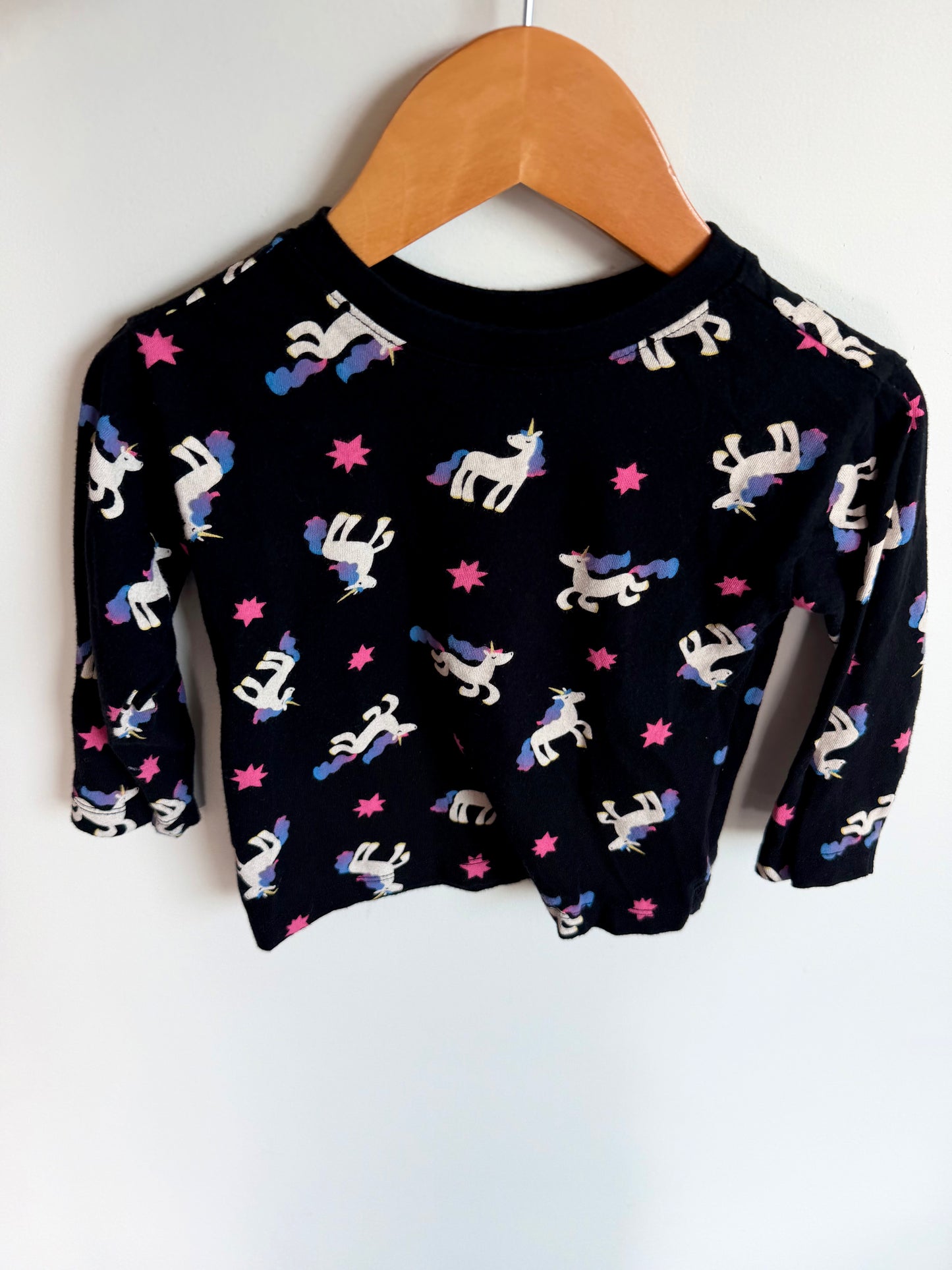 Unicorn Black Top / 18m