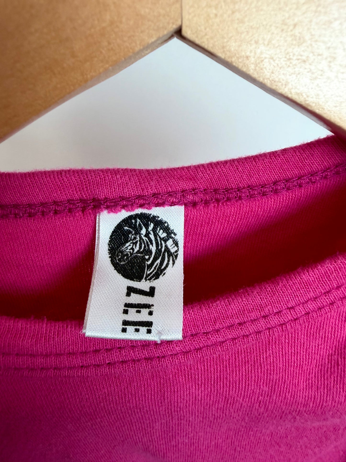 Organic GOTS Fuschia Bodysuit / 12-18m