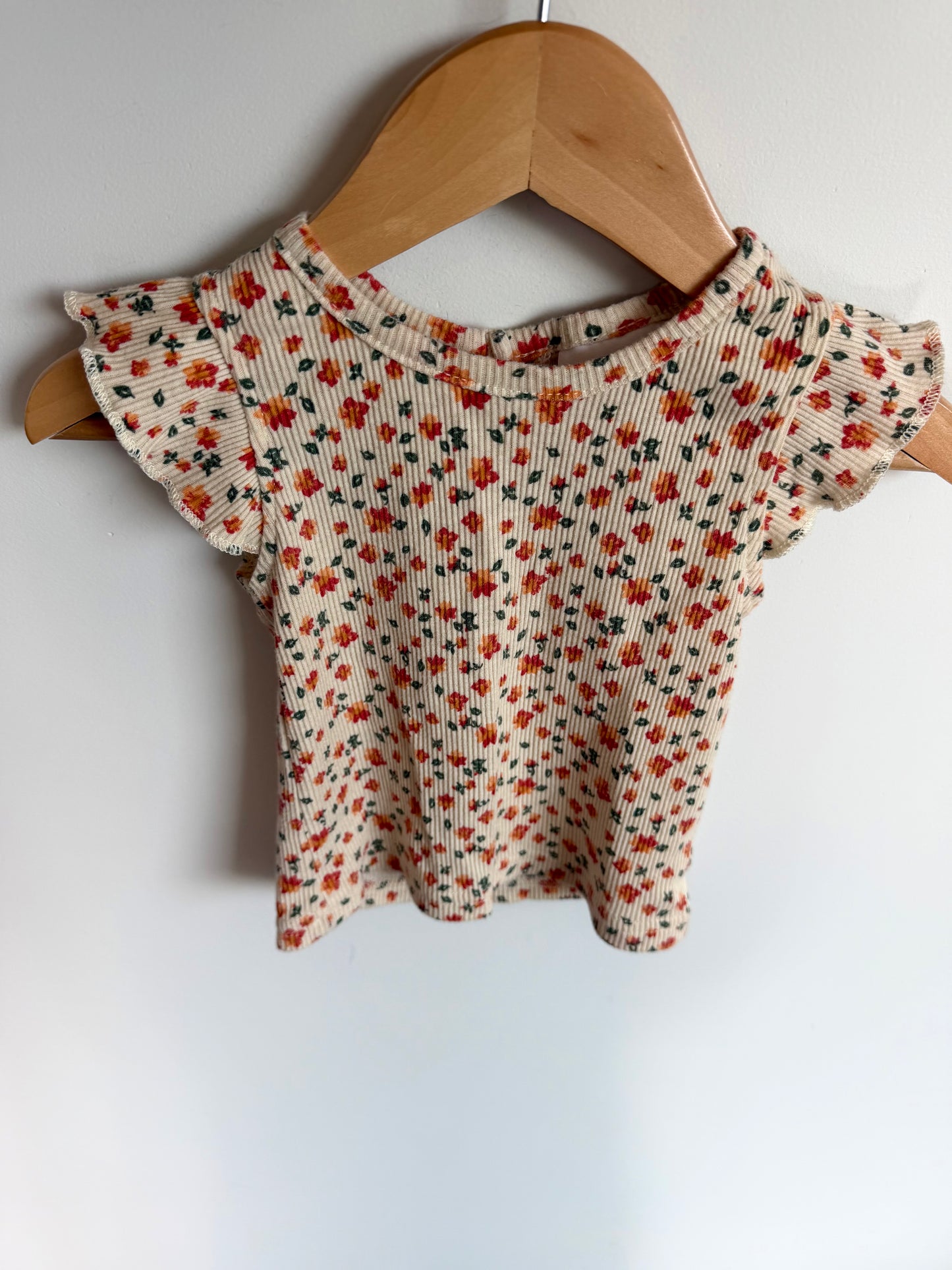Orange Flower Top / 24m