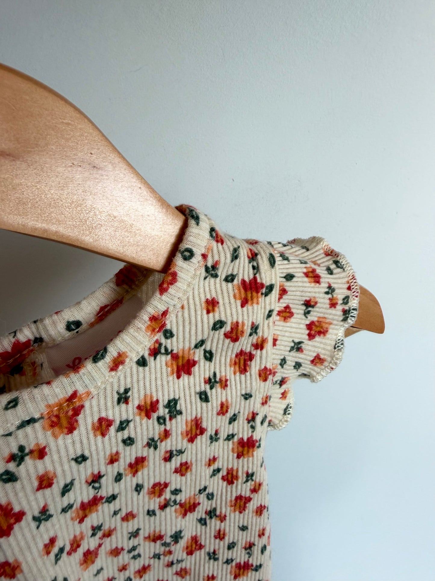 Orange Flower Top / 24m