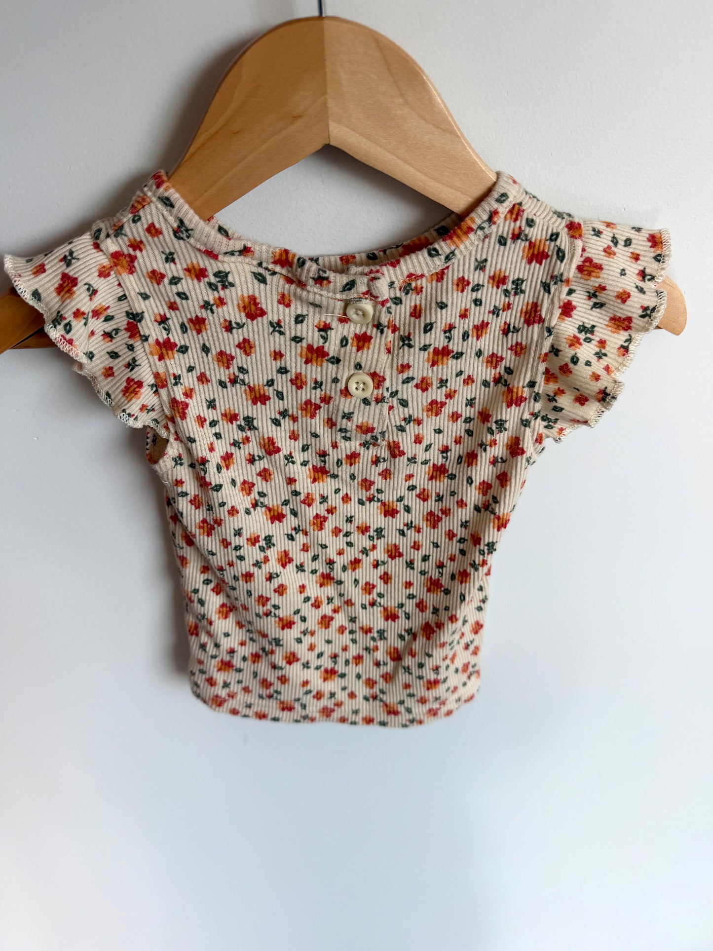 Orange Flower Top / 24m