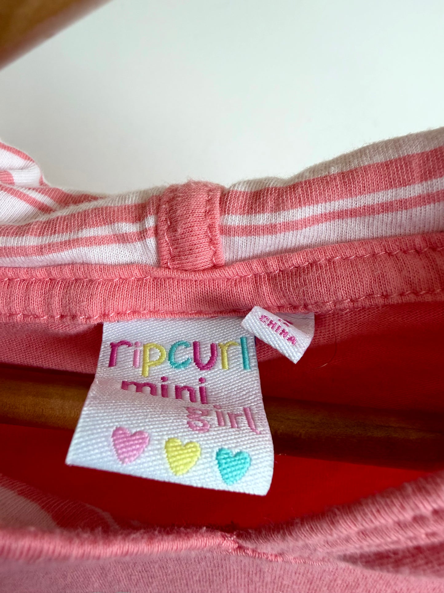 RipCurl Pink Hood Top / 2T