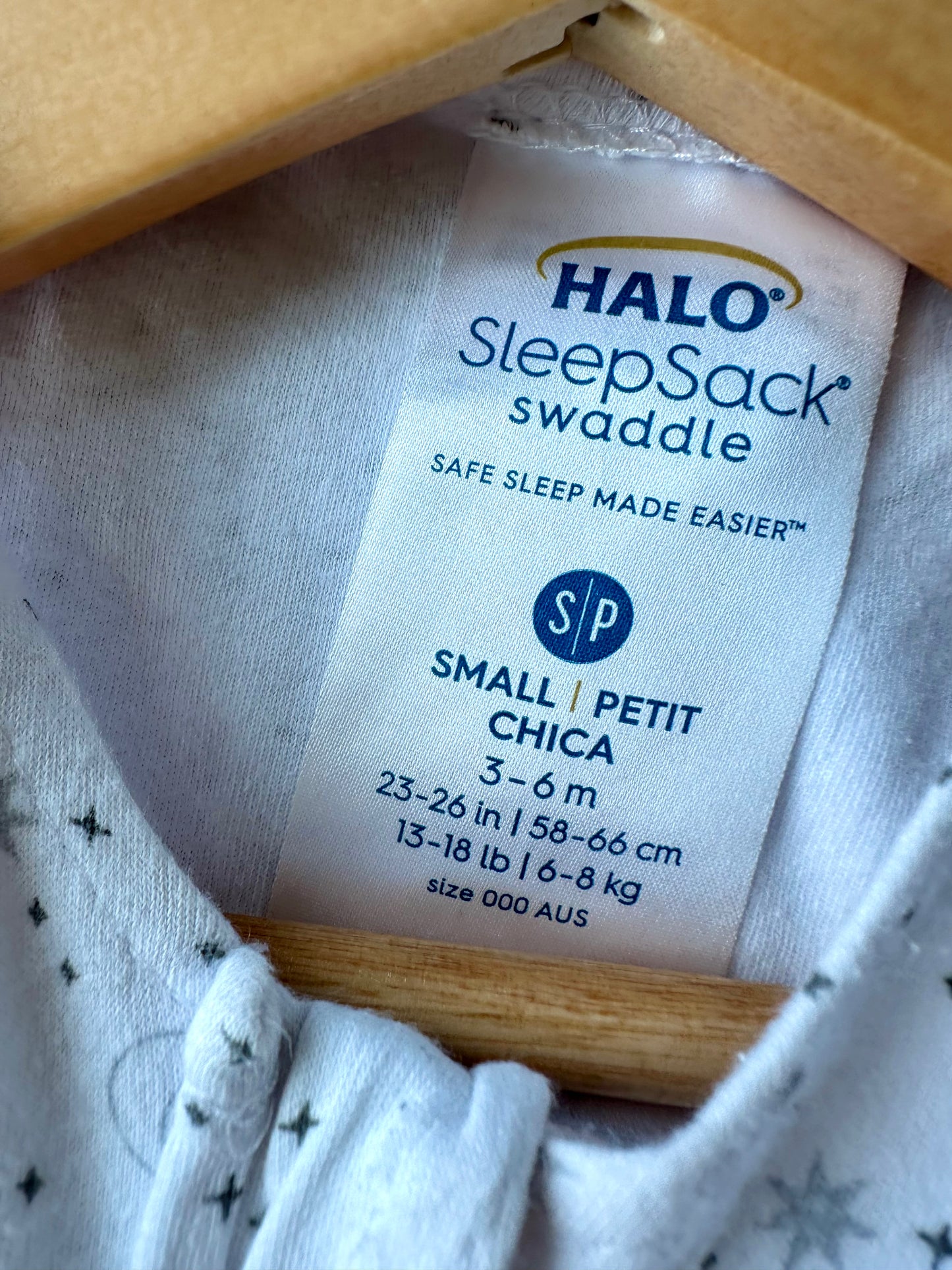 Halo Grey Star Sleep Swaddle / 3-6m
