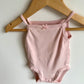 H&M Organic Light Pink Tank Bodysuit  / 1-2m