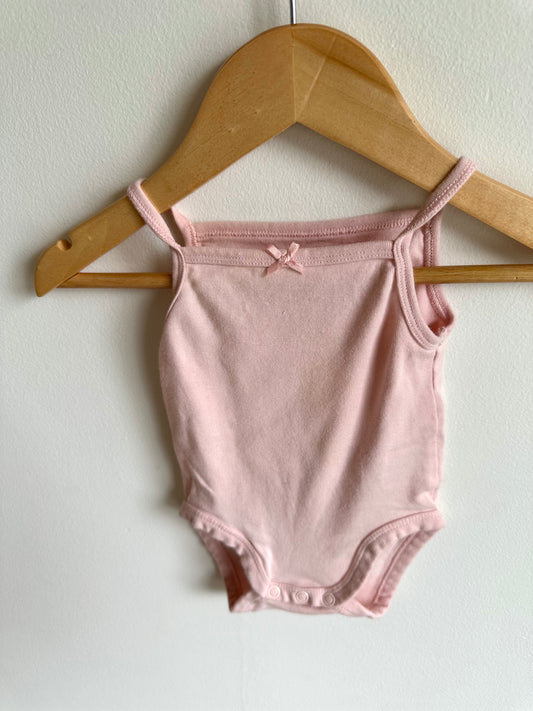 H&M Organic Light Pink Tank Bodysuit  / 1-2m