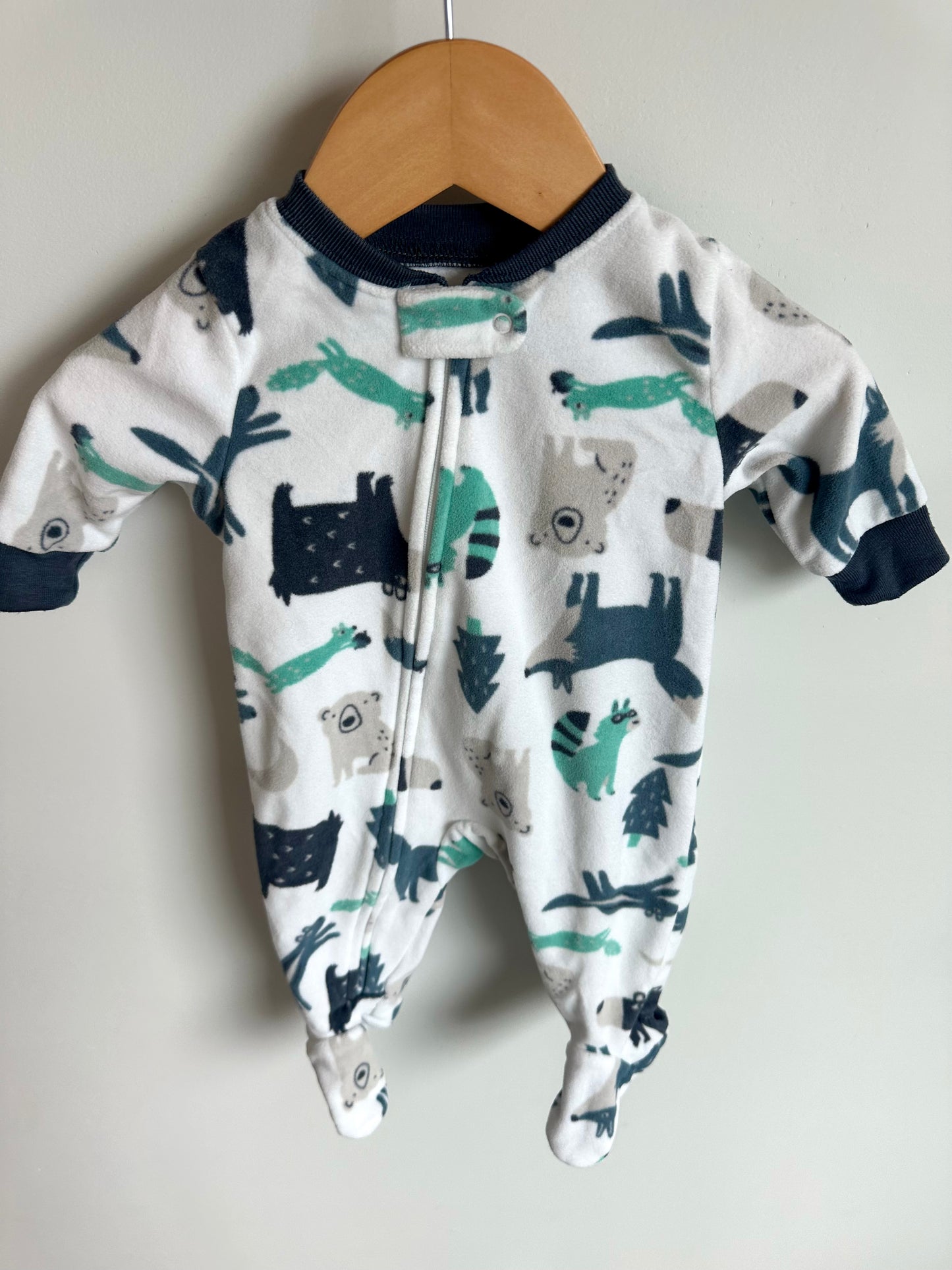 Fleece Woodlands Sleeper / 3m