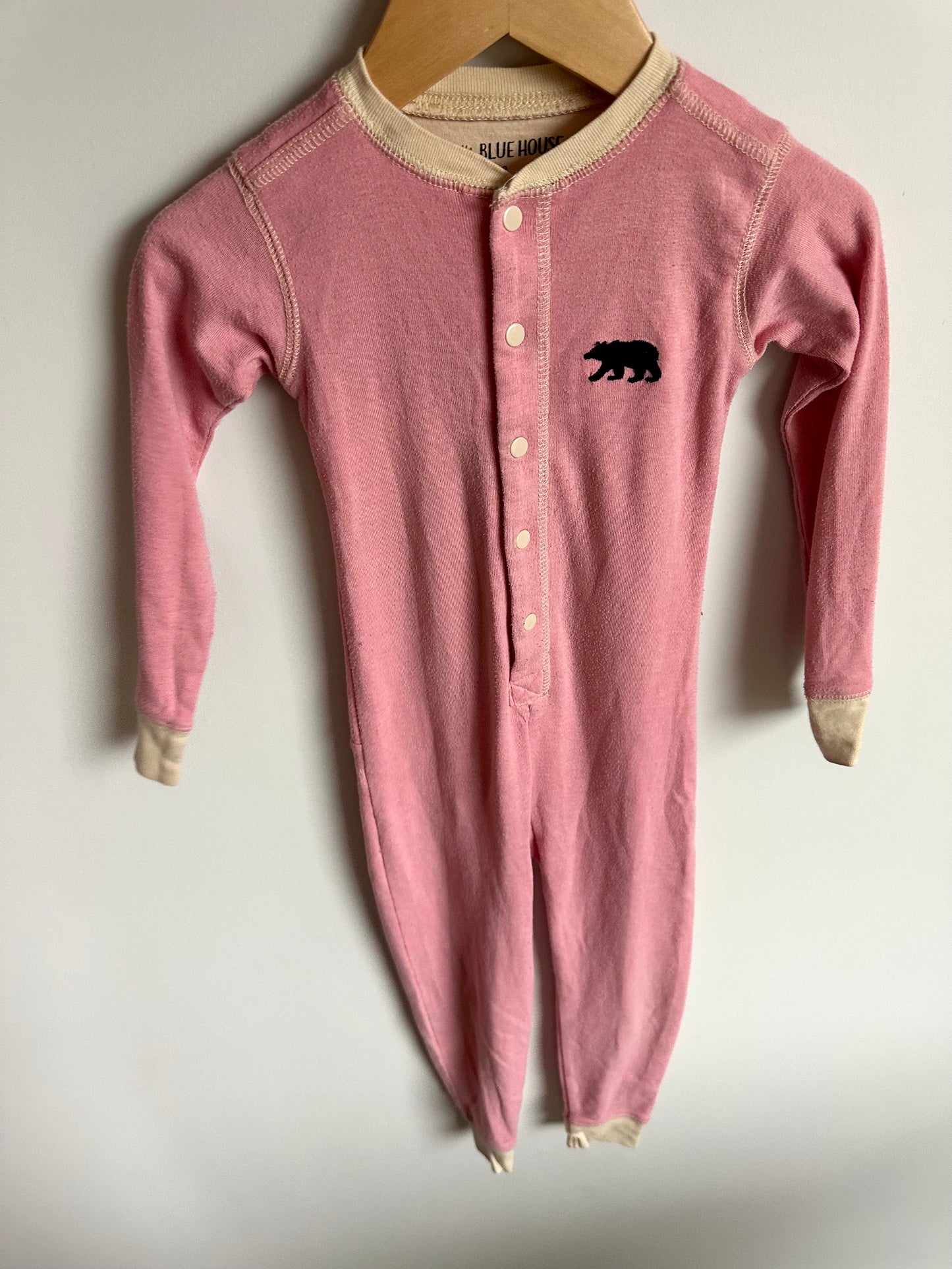 Pink Bear Bum Sleeper / 2T