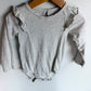 Ruffle Shoulder Long Sleeve Bodysuit / 24m