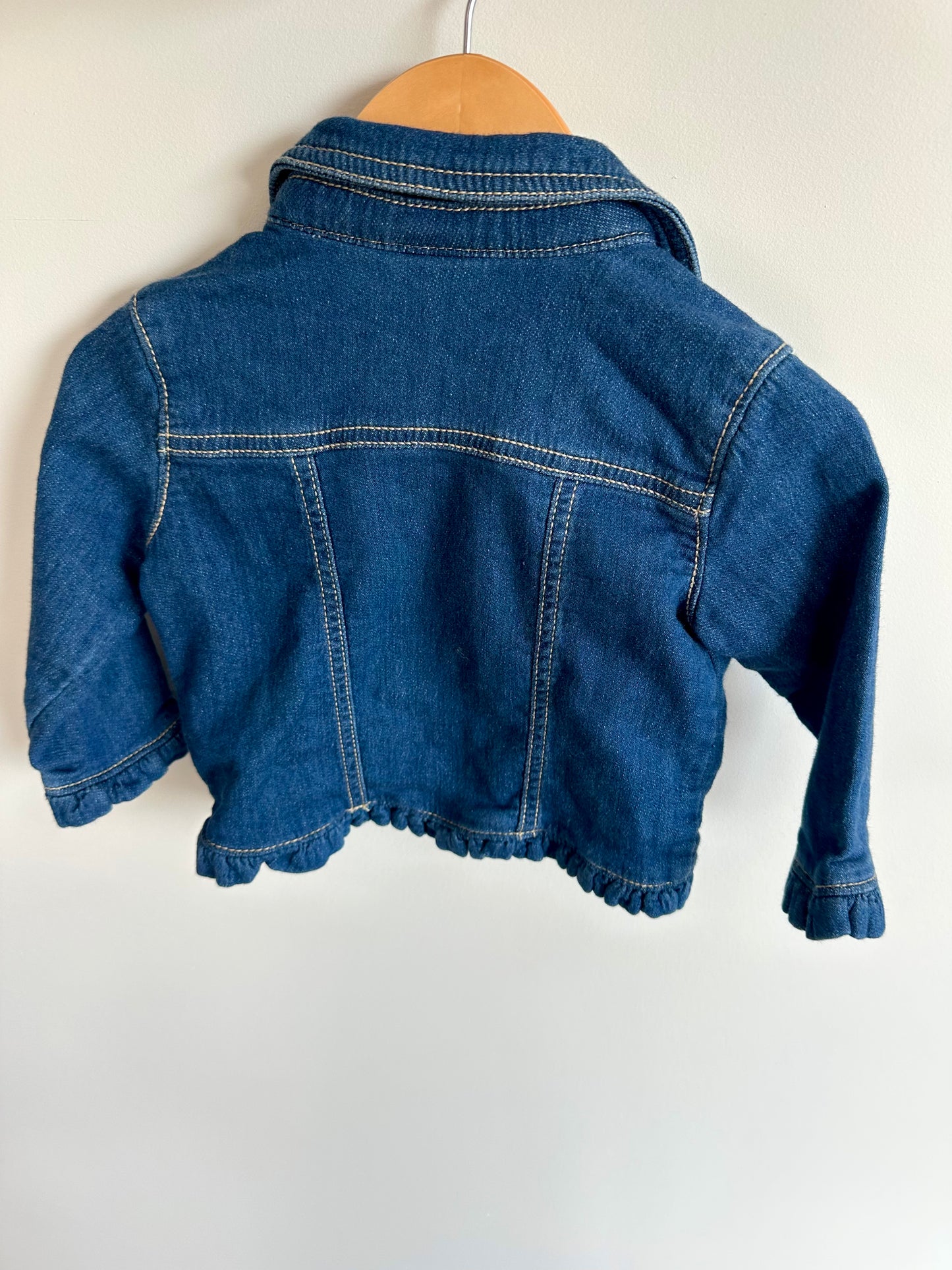 Gymboree Jean Ruffle Jacket / 12-18m