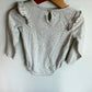 Ruffle Shoulder Long Sleeve Bodysuit / 24m