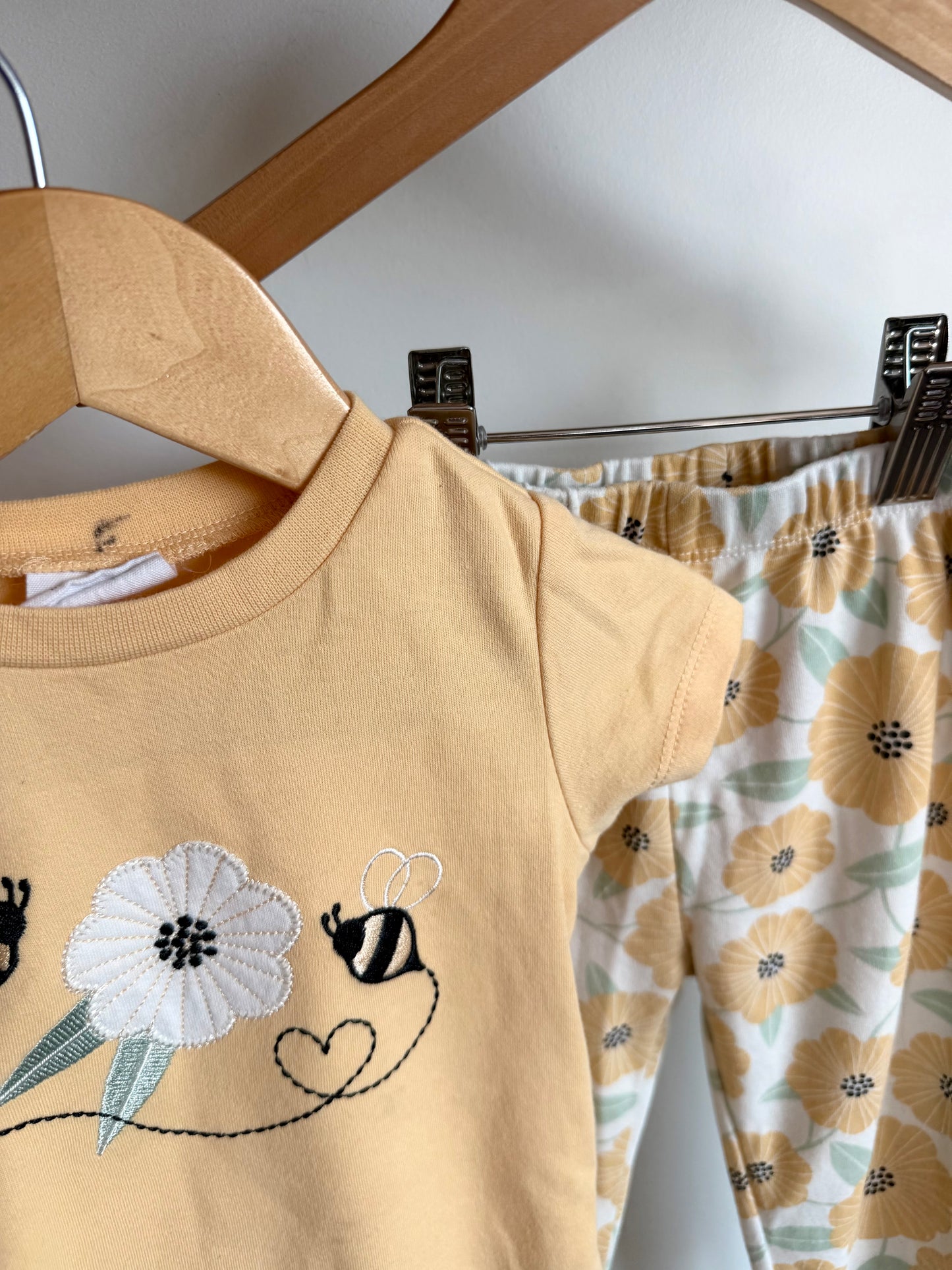 Bee + Flower Bodysuit and Pants Set / 24m