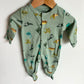 Green Dino Snap Sleeper / 0-3m