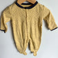 Yellow Dotted Snap Sleeper / 0-3m