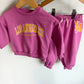Los Angeles Pink Sweatsuit Set / 18m
