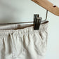 Cream Drawstring Shorts / 4T