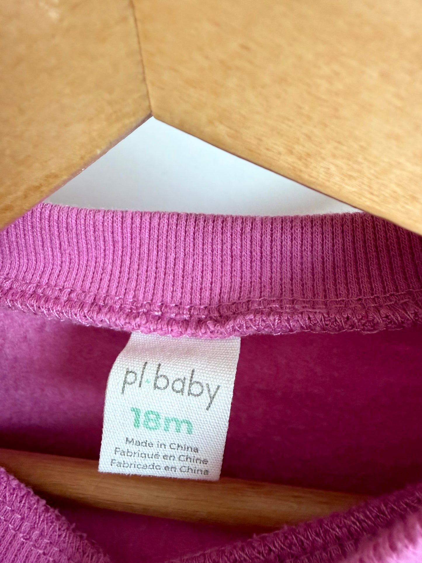 Los Angeles Pink Sweatsuit Set / 18m