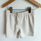 Cream Drawstring Shorts / 4T