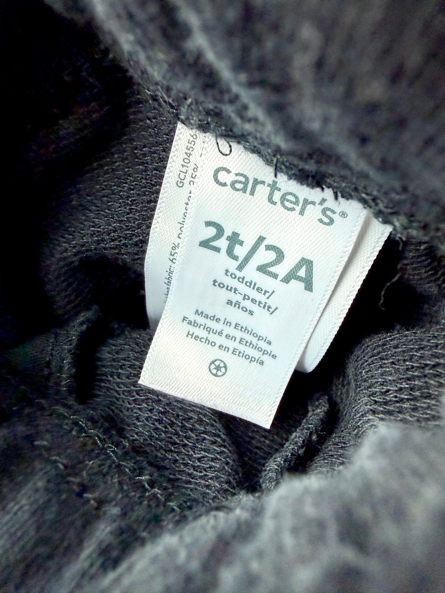 Tapered Black Sweatpants / 2T