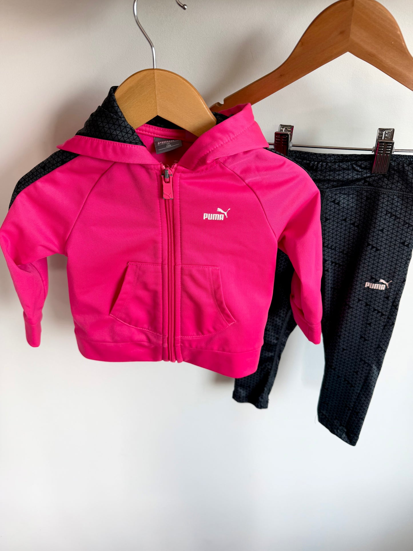 Puma Pink Hoodie + Pants / 18m