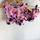 Pink 2 Piece Swim Top + Swim Diaper / 6-18m?