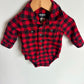 Buffalo Plaid Collared Bodysuit / 3m