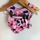 Pink 2 Piece Swim Top + Swim Diaper / 6-18m?