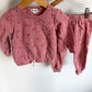 Rouge Outline Flower Sweater + Pants Set (PLAY) / 24m
