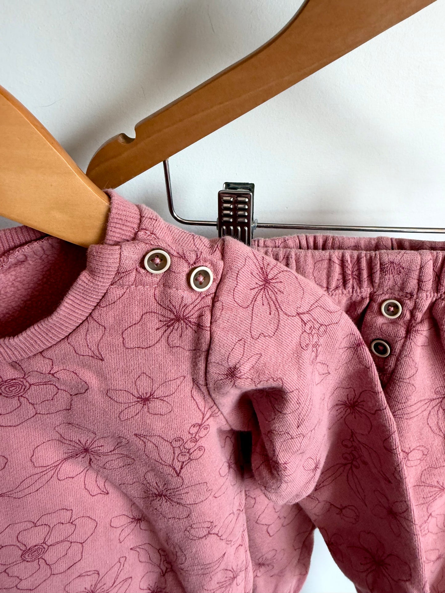 Rouge Outline Flower Sweater + Pants Set (PLAY) / 24m