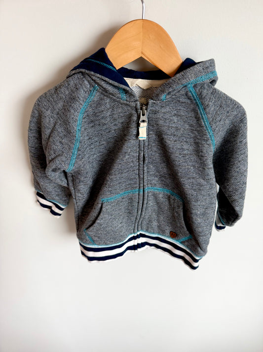 Hatley Stripe Trim Hoodie / 2T