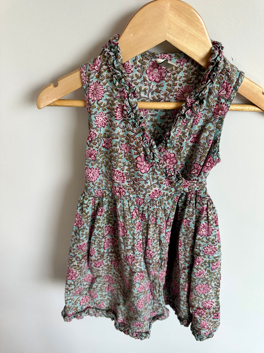 Anokhi Koki Floral Wrap Dress / 2-3T