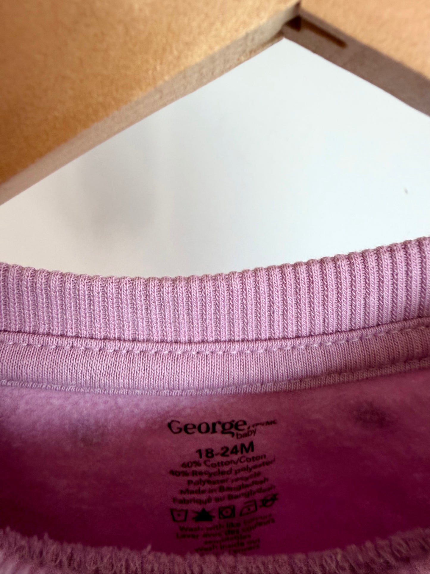 Pink Polka Dot Crew Neck Sweater / 18-24m