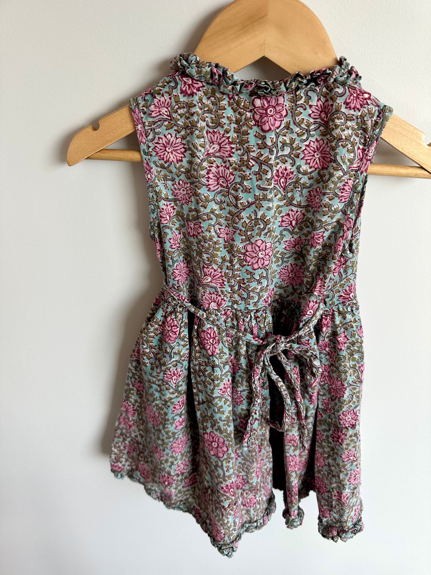 Anokhi Koki Floral Wrap Dress / 2-3T