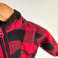 Fleece Checked Half Zip Sweater / 3m