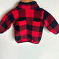 Fleece Checked Half Zip Sweater / 3m