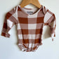 Checkered, Pumpkin Spice Bodysuit (2) / 9-12m