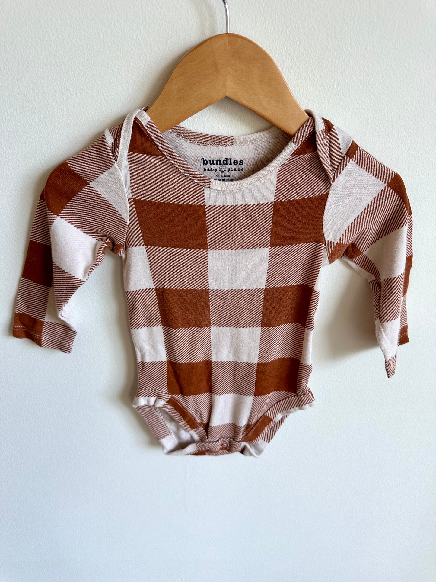 Checkered, Pumpkin Spice Bodysuit (2) / 9-12m