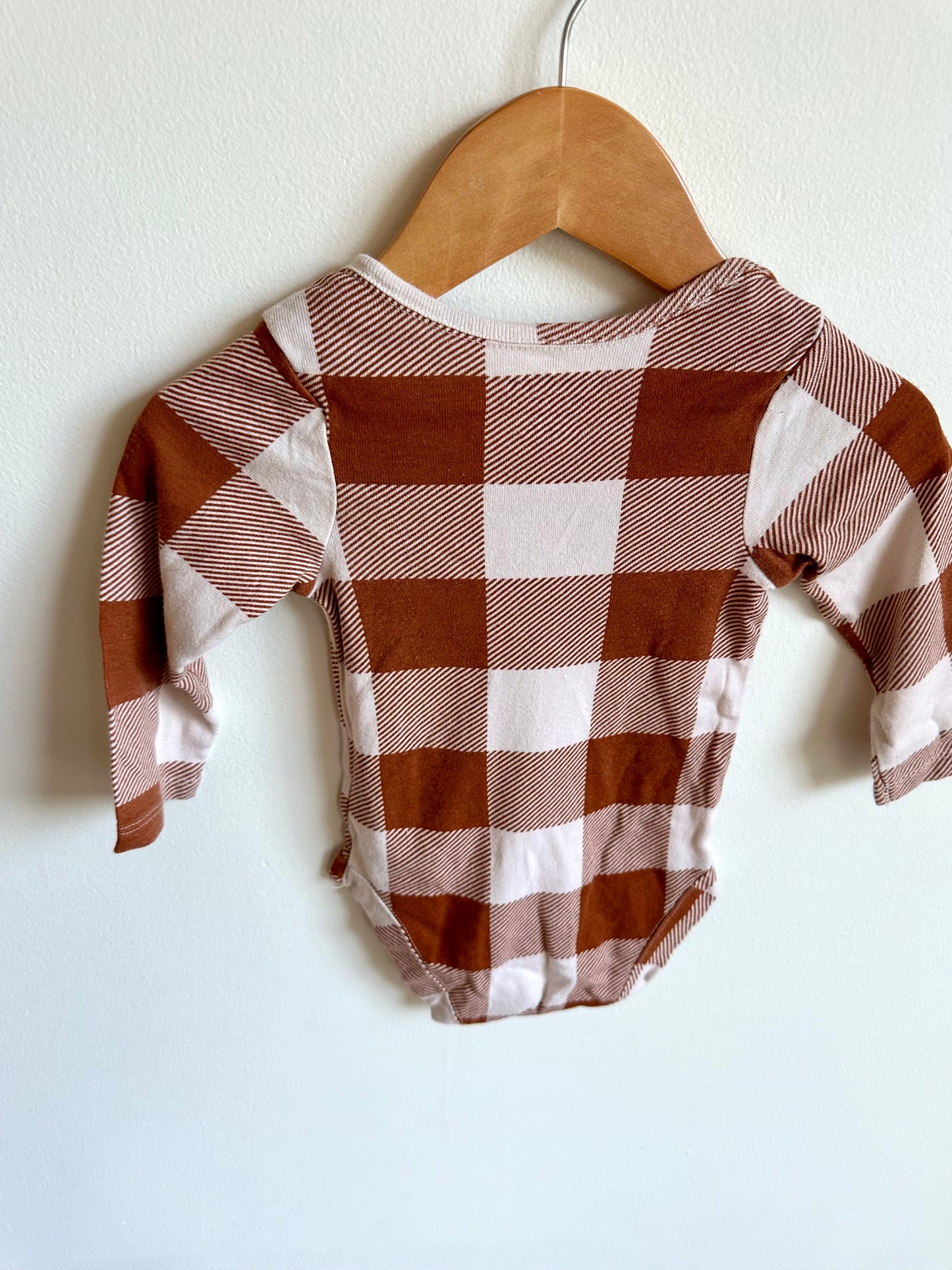 Checkered, Pumpkin Spice Bodysuit (2) / 9-12m