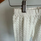 White Quilted Heart Leggings / 2T