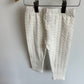 White Quilted Heart Leggings / 2T