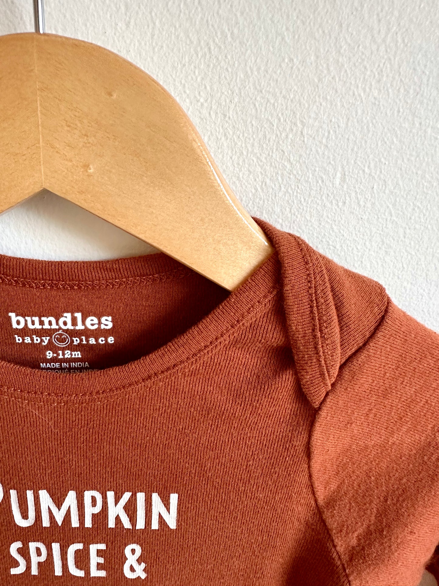 Checkered, Pumpkin Spice Bodysuit (2) / 9-12m