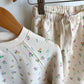 Zara Cream Floral Sweater + Pants Set (PLAY) / 4T