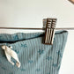 Teal Ribbed Flower Pants / 12m