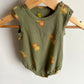 Lion Green Romper / 3-6m