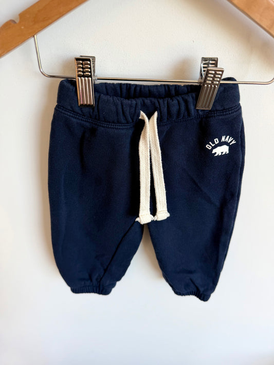 Navy Sweat Pants / 6-12m