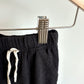Black Bamboo Pants / 6-12m