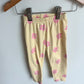 Yellow Pants with Pink Flowers / 18-24m