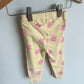 Yellow Pants with Pink Flowers / 18-24m
