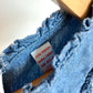Chambray Ruffle Sleeve Top / 18-24m
