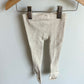 Cream Ribbed Footed Tights / 6-12m